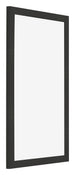 Bilderrahmen 30x50cm Schwarz Gemasert MDF Bologna Vorne Schrag | Yourdecoration.at