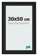 Bilderrahmen 30x50cm Schwarz Gemasert MDF Lazio Vorne Messe | Yourdecoration.at