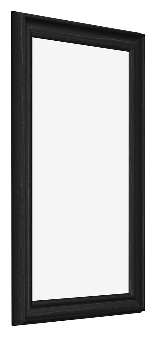Bilderrahmen 30x50cm Schwarz Gemasert MDF Lazio Vorne Schrag | Yourdecoration.at
