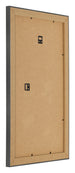 Bilderrahmen 30x50cm Schwarz Silber Poliert MDF Pisa Ruckseite Schrag | Yourdecoration.at
