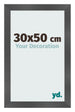 Bilderrahmen 30x50cm Schwarz Silber Poliert MDF Pisa Vorne Messe | Yourdecoration.at