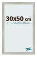 Bilderrahmen 30x50cm Silber Matt MDF Bologna Vorne Messe | Yourdecoration.at