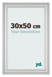 Bilderrahmen 30x50cm Silber Matt MDF Lazio Vorne Messe | Yourdecoration.at