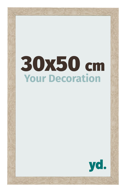 Bilderrahmen 30x50cm Sonoma Eiche MDF Bologna Vorne Messe | Yourdecoration.at