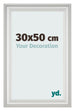 Bilderrahmen 30x50cm Weiss Gewischt MDF Lazio Vorne Messe | Yourdecoration.at