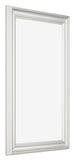 Bilderrahmen 30x50cm Weiss Gewischt MDF Lazio Vorne Schrag | Yourdecoration.at
