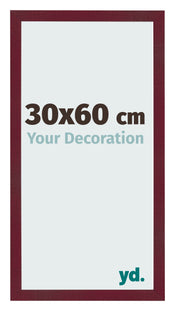 Bilderrahmen 30x60 cm Weinrot Gewischt MDF Bologna Vorne Messe | Yourdecoration.at