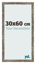 Bilderrahmen 30x60cm Blau Gold Meliert MDF Bologna Vorne Messe | Yourdecoration.at