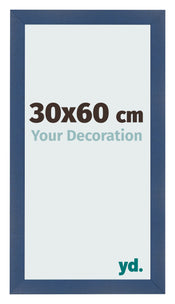 Bilderrahmen 30x60cm Dunkelblau Gewischt MDF Pisa Vorne Messe | Yourdecoration.at
