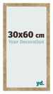 Bilderrahmen 30x60cm Gold Antik MDF Bologna Vorne Messe | Yourdecoration.at