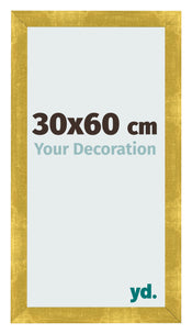 Bilderrahmen 30x60cm Gold Vintage MDF Pisa Vorne Messe | Yourdecoration.at