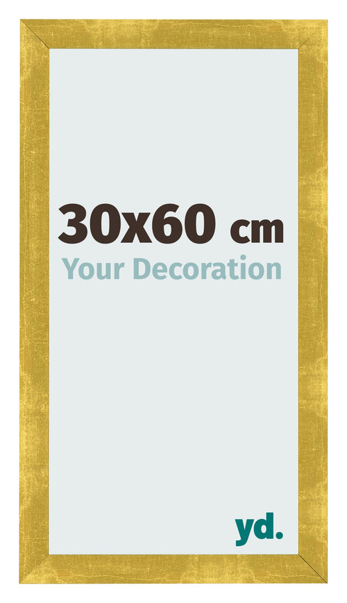Bilderrahmen 30x60cm Gold Vintage MDF Pisa Vorne Messe | Yourdecoration.at