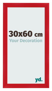 Bilderrahmen 30x60cm Rot MDF Pisa Vorne Messe | Yourdecoration.at
