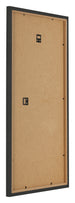 Bilderrahmen 30x60cm Schwarz Gemasert MDF Bologna Ruckseite Schrag | Yourdecoration.at