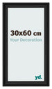 Bilderrahmen 30x60cm Schwarz Gemasert MDF Lazio Vorne Messe | Yourdecoration.at