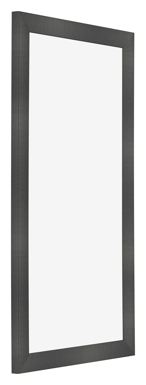Bilderrahmen 30x60cm Schwarz Silber Poliert MDF Pisa Vorne Schrag | Yourdecoration.at