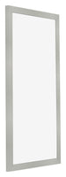 Bilderrahmen 30x60cm Silber Matt MDF Bologna Vorne Schrag | Yourdecoration.at