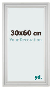 Bilderrahmen 30x60cm Silber Matt MDF Lazio Vorne Messe | Yourdecoration.at
