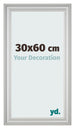 Bilderrahmen 30x60cm Silber Matt MDF Lazio Vorne Messe | Yourdecoration.at