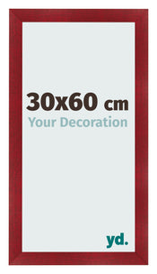 Bilderrahmen 30x60cm Weinrot Gewischt MDF Pisa Vorne Messe | Yourdecoration.at