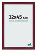 Bilderrahmen 32x45 cm Weinrot Gewischt MDF Bologna Vorne Messe | Yourdecoration.at