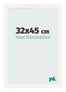 Bilderrahmen 32x45 cm Weiss Hochglanz MDF Bologna Vorne Messe | Yourdecoration.at