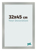 Bilderrahmen 32x45cm Aluminium Gebürstet MDF Bologna Vorne Messe | Yourdecoration.at