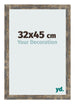 Bilderrahmen 32x45cm Blau Gold Meliert MDF Bologna Vorne Messe | Yourdecoration.at