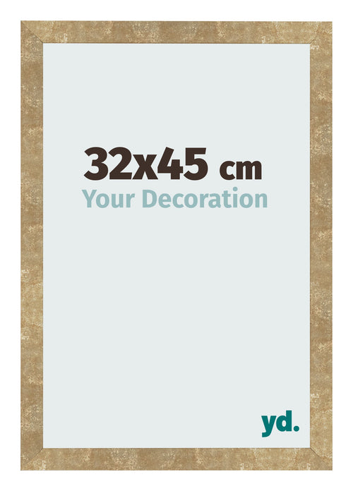 Bilderrahmen 32x45cm Gold Antik MDF Bologna Vorne Messe | Yourdecoration.at