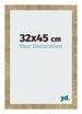 Bilderrahmen 32x45cm Gold Antik MDF Bologna Vorne Messe | Yourdecoration.at