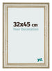Bilderrahmen 32x45cm Metallglanz MDF Lazio Vorne Messe | Yourdecoration.at