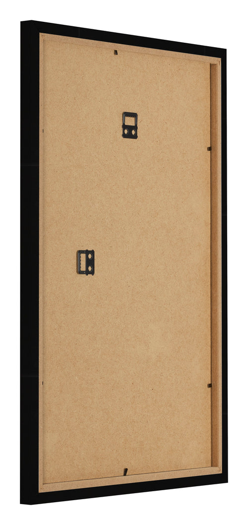 Bilderrahmen 32x45cm Schwarz Hochglanz MDF Bologna Ruckseite Schrag | Yourdecoration.at