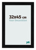 Bilderrahmen 32x45cm Schwarz Silber Poliert MDF Pisa Vorne Messe | Yourdecoration.at