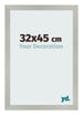Bilderrahmen 32x45cm Silber Matt MDF Bologna Vorne Messe | Yourdecoration.at