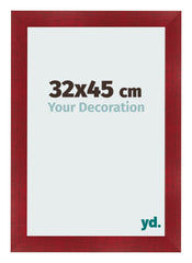 Bilderrahmen 32x45cm Weinrot Gewischt MDF Pisa Vorne Messe | Yourdecoration.at