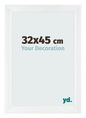 Bilderrahmen 32x45cm Weiß Vintage MDF Pisa Vorne Messe | Yourdecoration.at