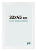 Bilderrahmen 32x45cm Weiß Vintage MDF Pisa Vorne Messe | Yourdecoration.at