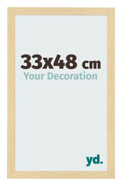 Bilderrahmen 33x48cm Buche Dekor MDF Bologna Vorne Messe | Yourdecoration.at
