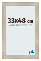 Bilderrahmen 33x48cm Eiche Rustikal MDF Pisa Vorne Messe | Yourdecoration.at