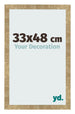 Bilderrahmen 33x48cm Gold Antik MDF Bologna Vorne Messe | Yourdecoration.at
