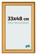 Bilderrahmen 33x48cm Gold Matt MDF Lazio Vorne Messe | Yourdecoration.at