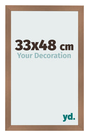 Bilderrahmen 33x48cm Kupfer Dekor MDF Bologna Vorne Messe | Yourdecoration.at