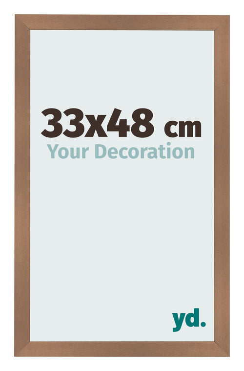 Bilderrahmen 33x48cm Kupfer Dekor MDF Bologna Vorne Messe | Yourdecoration.at