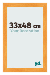 Bilderrahmen 33x48cm Orange MDF Pisa Vorne Messe | Yourdecoration.at