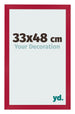 Bilderrahmen 33x48cm Rot MDF Bologna Vorne Messe | Yourdecoration.at