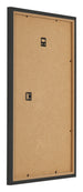 Bilderrahmen 33x48cm Schwarz Gemasert MDF Bologna Ruckseite Schrag | Yourdecoration.at