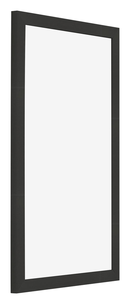 Bilderrahmen 33x48cm Schwarz Gemasert MDF Bologna Vorne Schrag | Yourdecoration.at