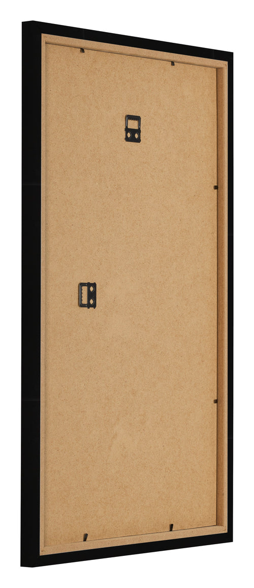 Bilderrahmen 33x48cm Schwarz Hochglanz MDF Bologna Ruckseite Schrag | Yourdecoration.at