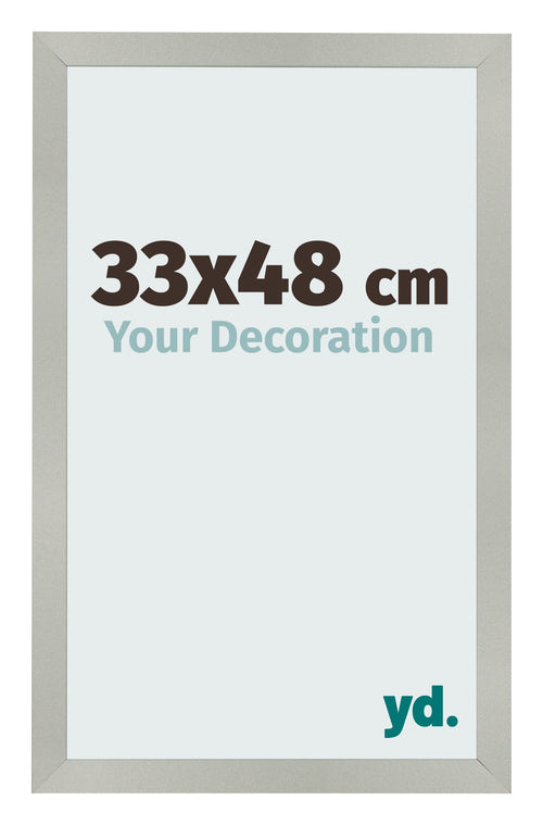 Bilderrahmen 33x48cm Silber Matt MDF Bologna Vorne Messe | Yourdecoration.at