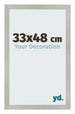 Bilderrahmen 33x48cm Silber Matt MDF Bologna Vorne Messe | Yourdecoration.at